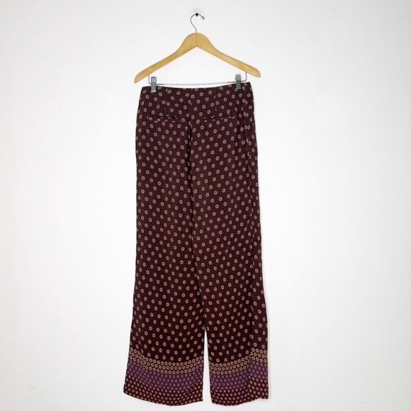 Anthropologie by Anthropologie Marsden Wide-Leg Pants – Size 4, Burgundy - Picture 2 of 8